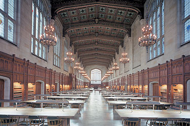 The beautiful Michigan Law Library Reading Room