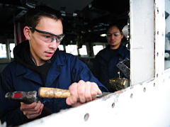 Area Kodiak High School students shadow with Coast Guardsmen