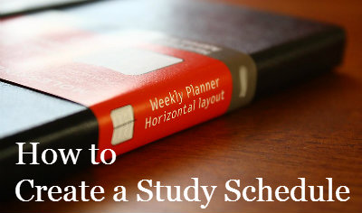 How to create a study schedule